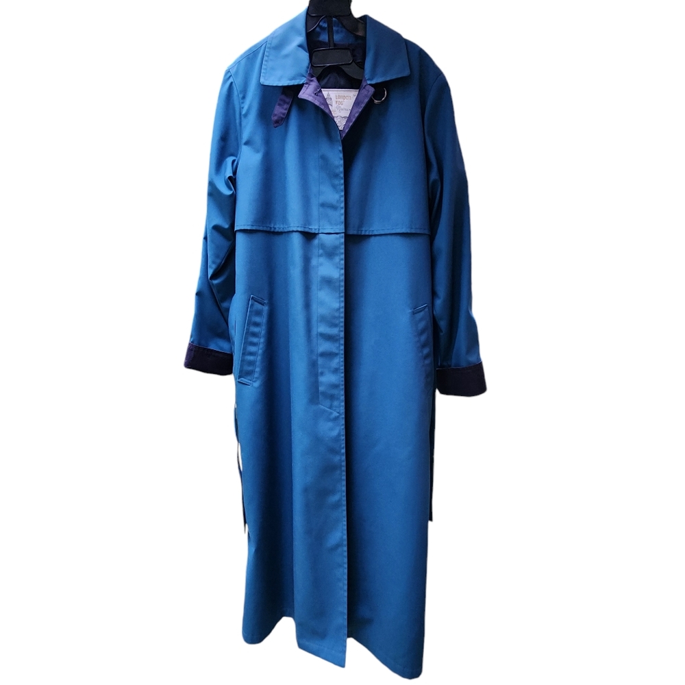 London Fog Vintage Maincoat Teal Size 10